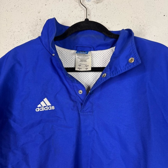 Adidas Quarter-Zip Pullover Jacket Vintage Y2K Large - Picture 8 of 10